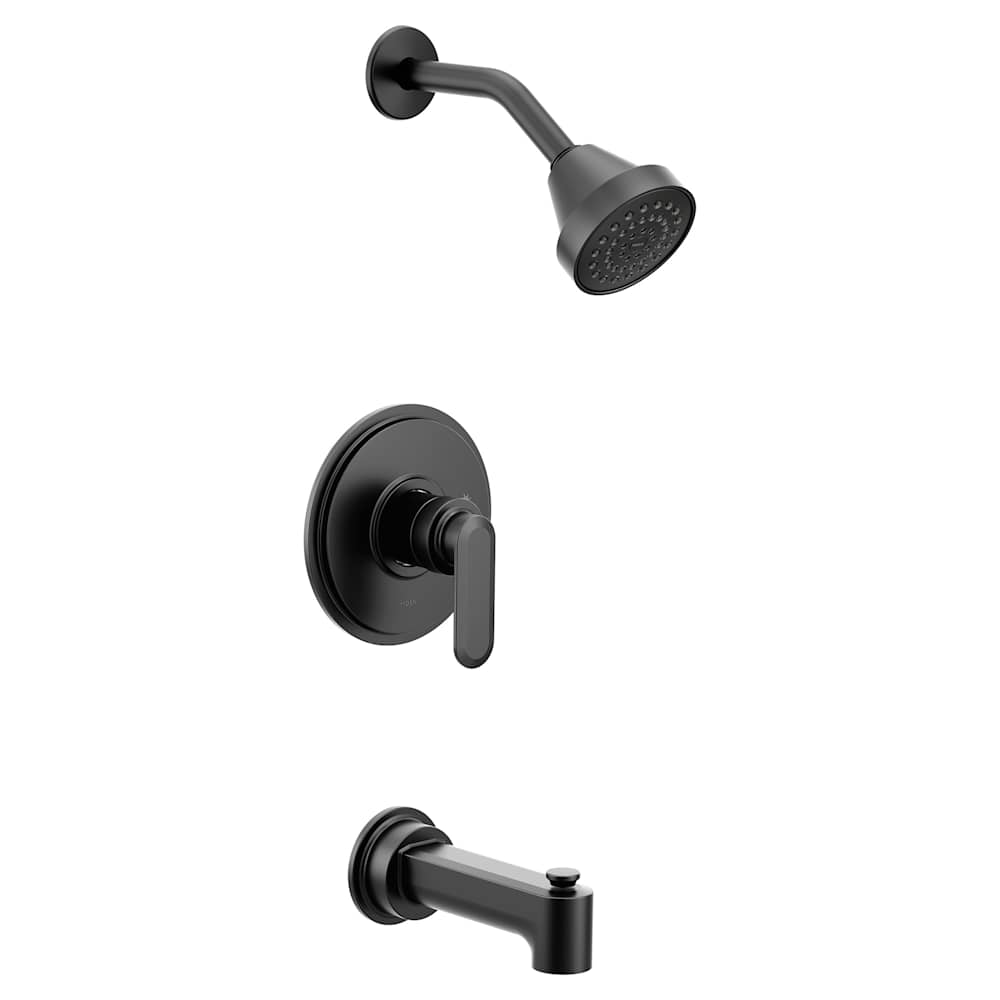 Moen Dartmoor Pressure Balanced Tub and Shower Trim with 1.75 GPM Single Function Shower Head Oil Rubbed Bronze