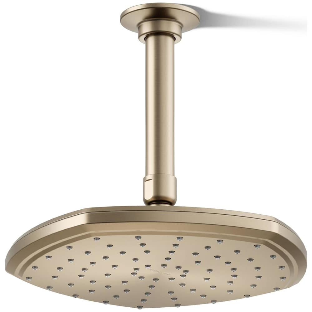 Occasion 1.75 GPM Single Function Rain Shower Head with Katalyst Air-Induction Technology