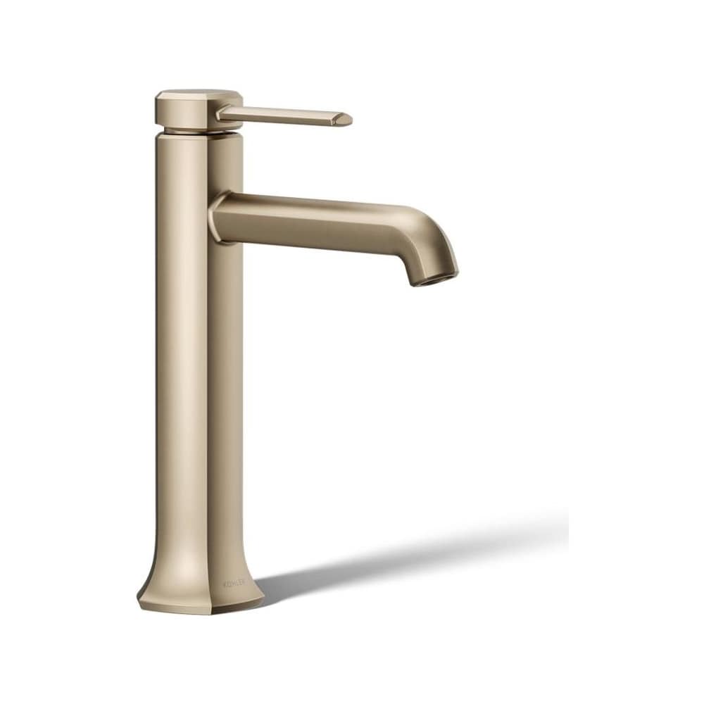 Occasion 0.5 GPM Vessel Single Hole Bathroom Faucet with Clicker Drain Assembly