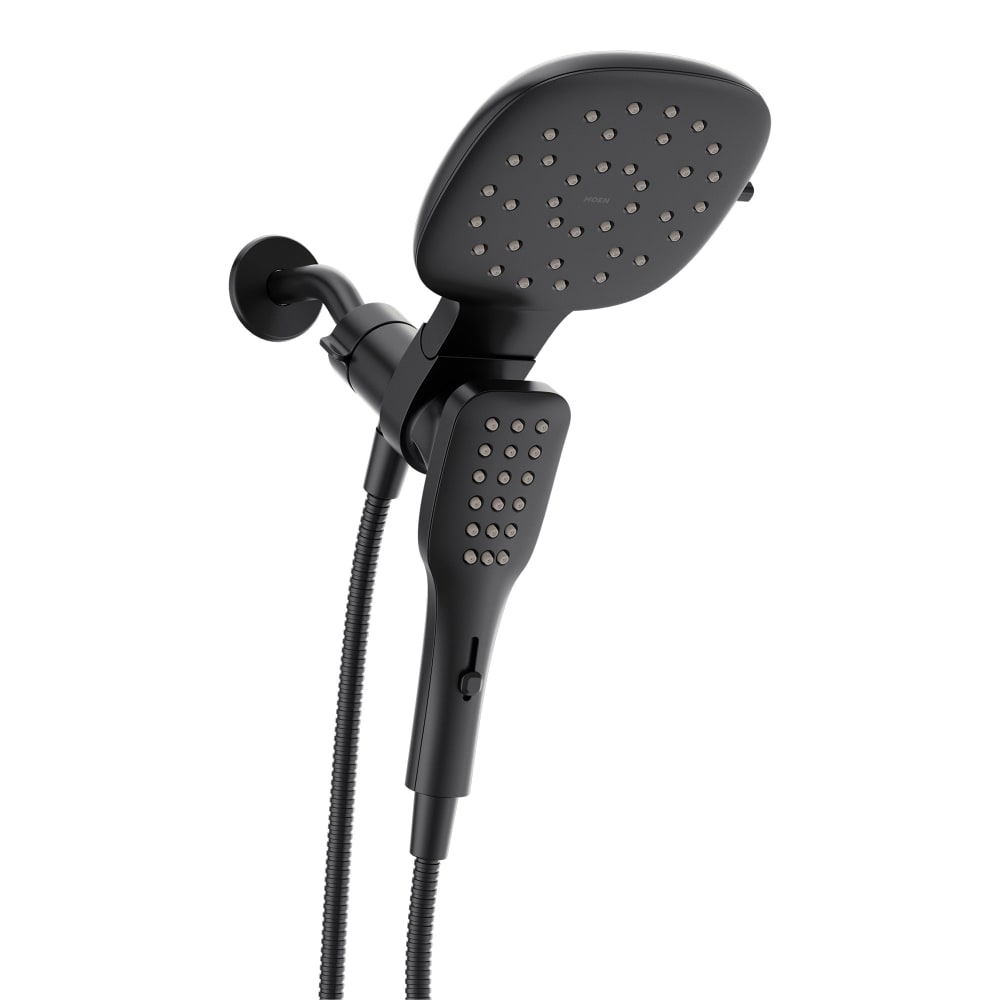 Moen Verso 1.75 GPM Multi Function Shower Head with Hand Shower, Infiniti™ Dial, and Magnetix® Technology Matte Black