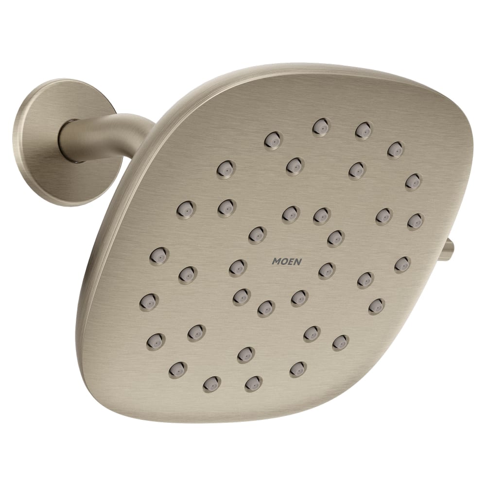 Moen Verso 1.75 GPM Multi Function Square Shower Head with Infiniti™ Dial Brushed Nickel