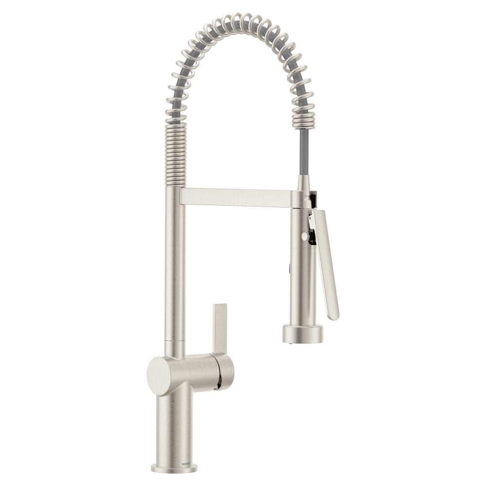 Moen Cia 1.5 GPM Pre-Rinse Semi-Professional Pull Down Kitchen Faucet with Power Boost Pro Spray Spot Resist Stainless