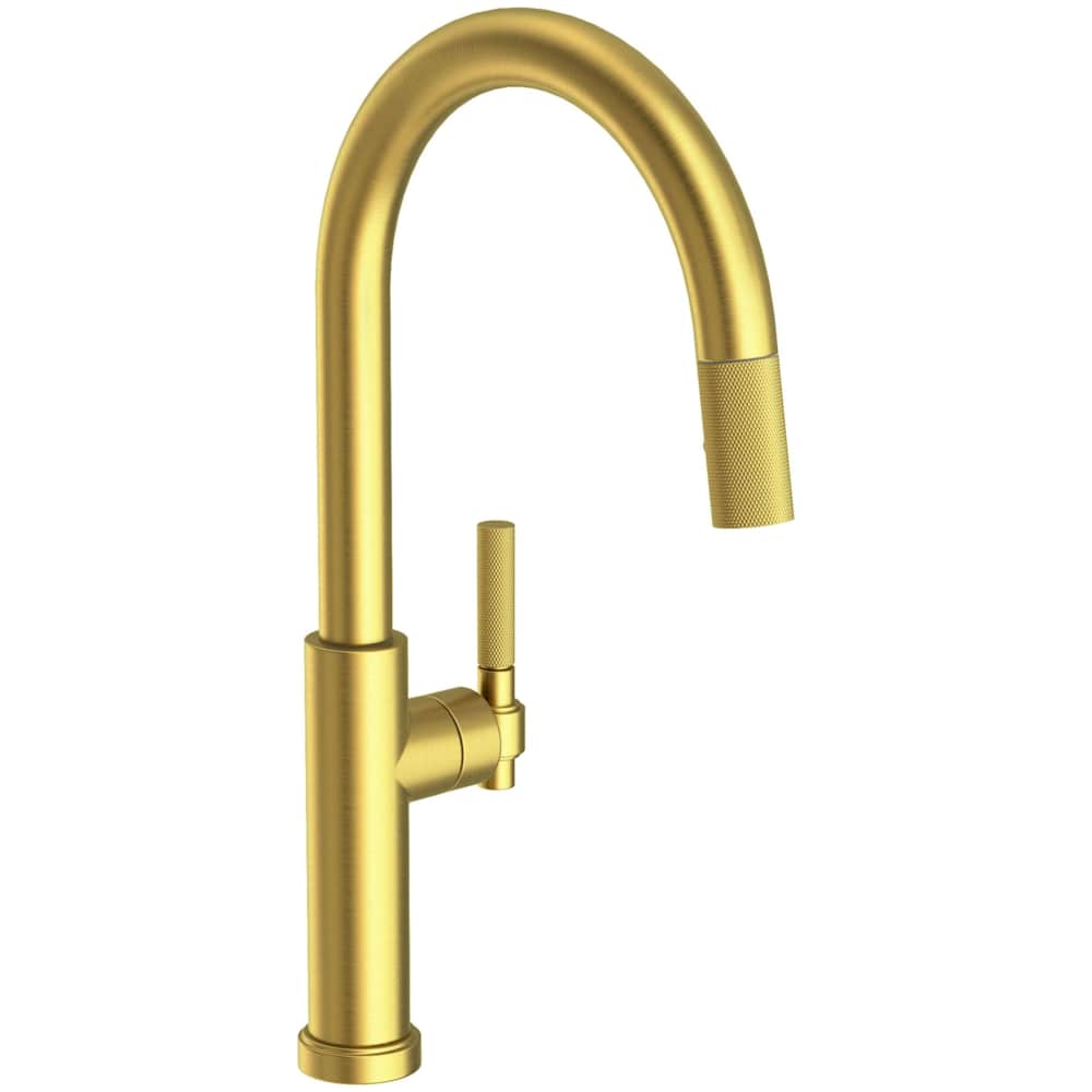 Muncy 1.8 GPM Single Hole Pull Down Kitchen Faucet with Arced Spout