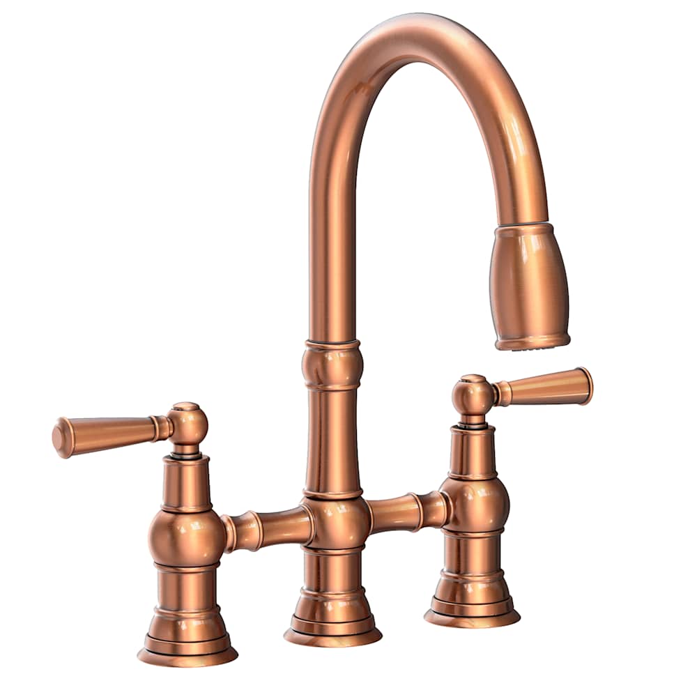 Jacobean 1.8 GPM Widespread Bridge Pull Down Kitchen Faucet