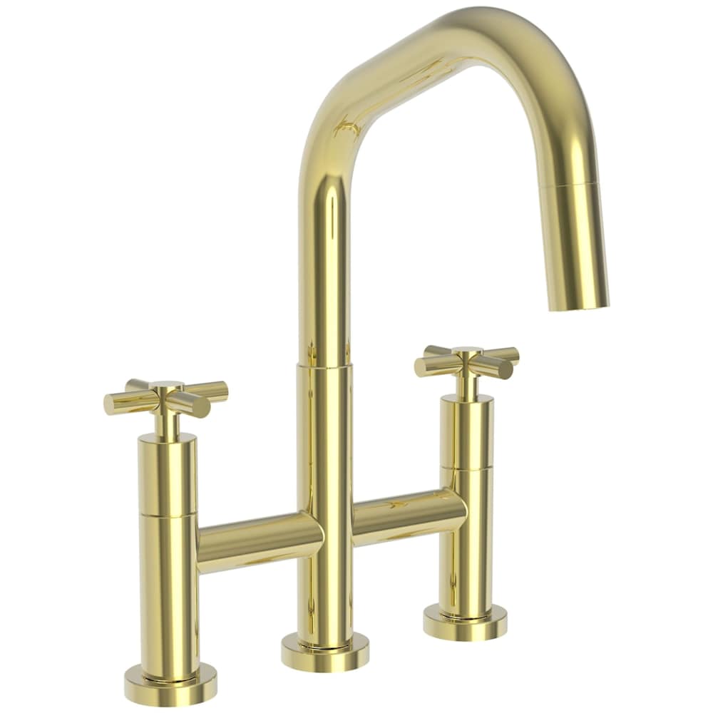 East Square 1.8 GPM Widespread Bridge Pull Down Kitchen Faucet