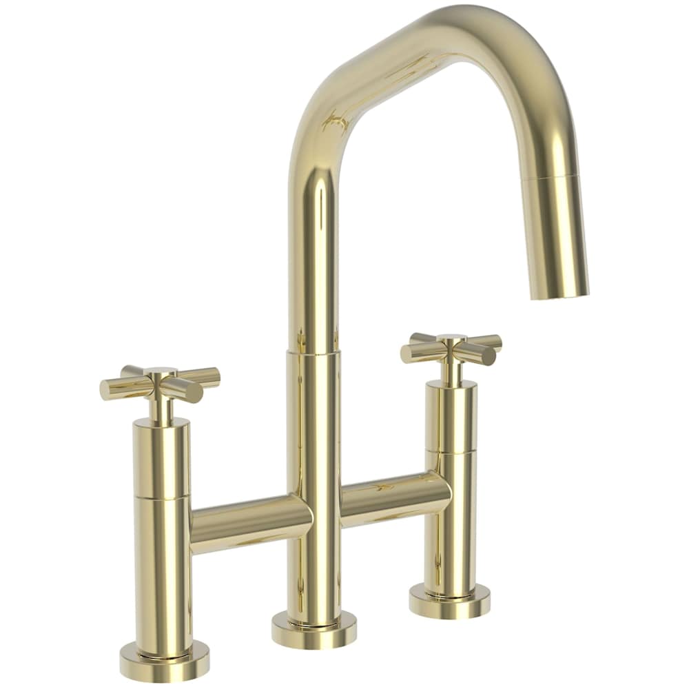 East Square 1.8 GPM Widespread Bridge Pull Down Kitchen Faucet