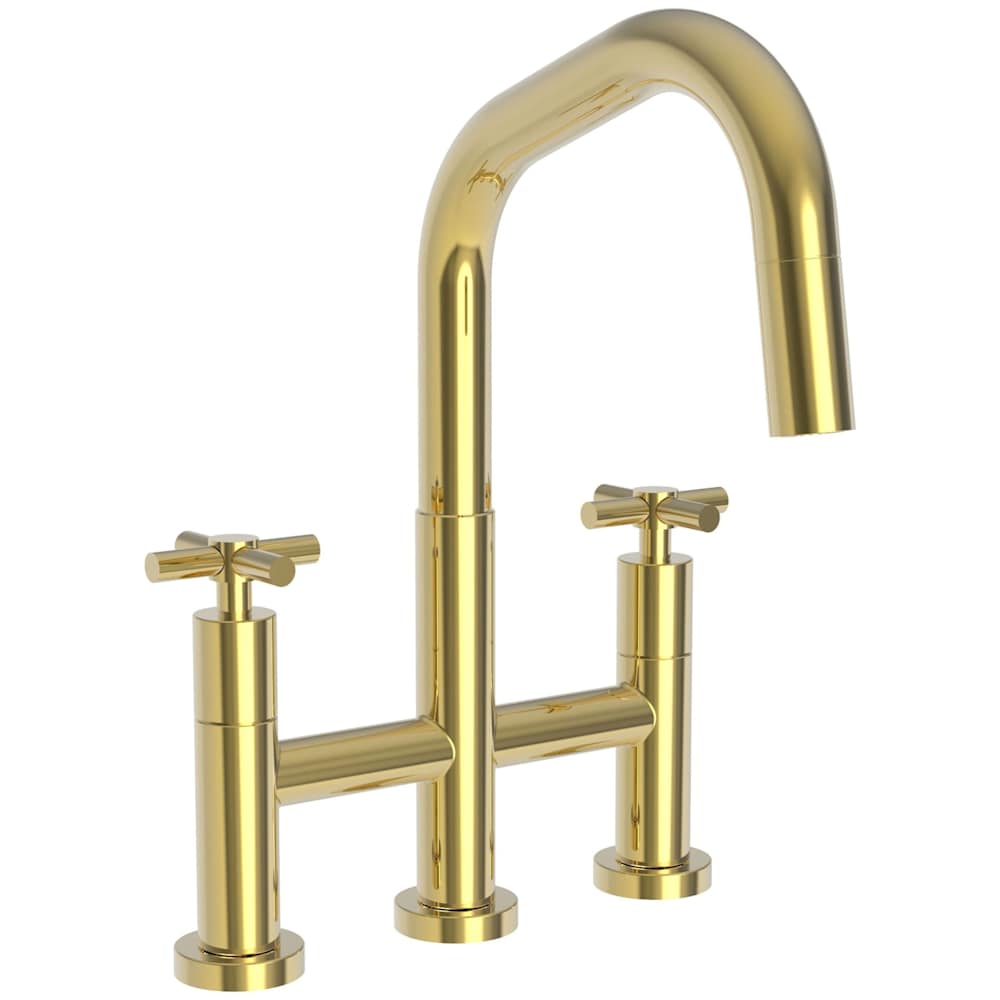 East Square 1.8 GPM Widespread Bridge Pull Down Kitchen Faucet