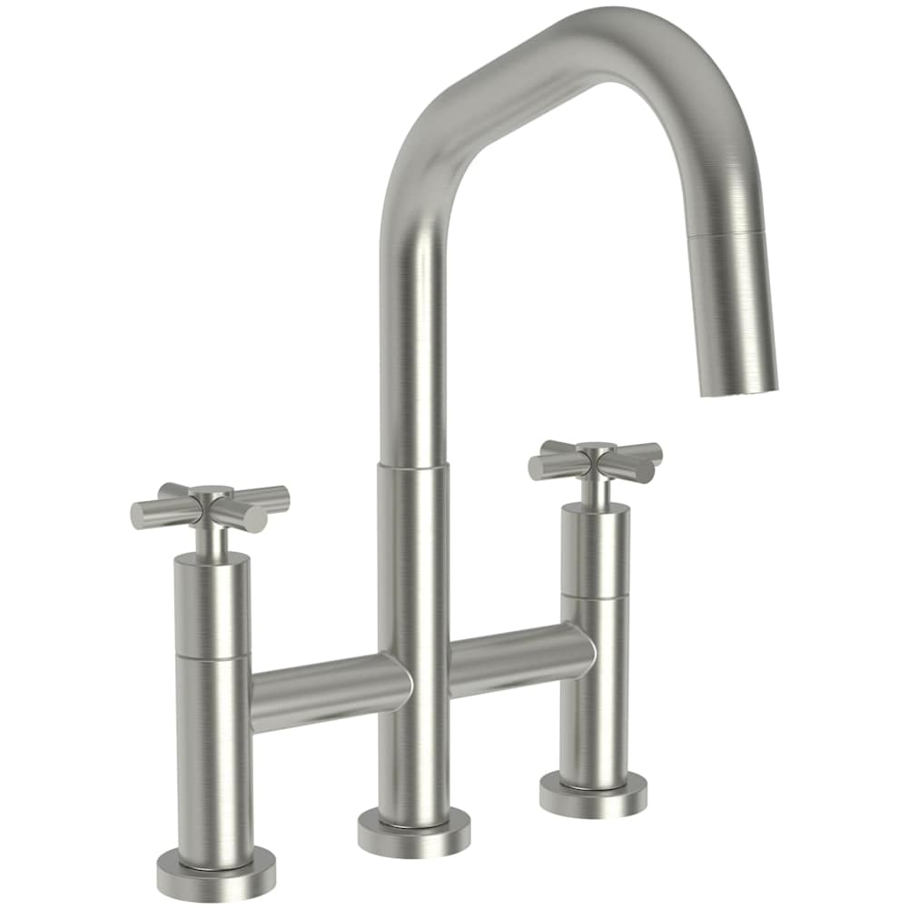 East Square 1.8 GPM Widespread Bridge Pull Down Kitchen Faucet