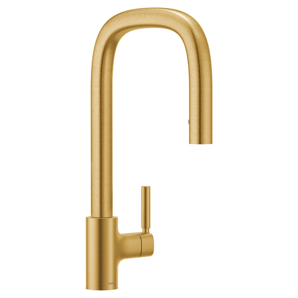Moen Belfield 1.5 GPM High-Arc Double Handle Kitchen Faucet Matte Black