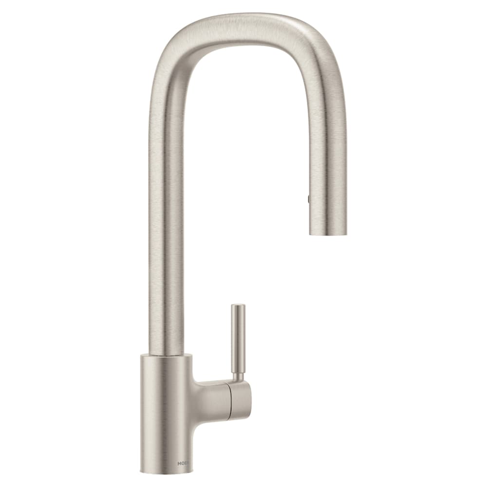 Moen Belfield 1.5 GPM One-Handle High Arc Pulldown Kitchen Faucet with PowerBoost Technology Chrome