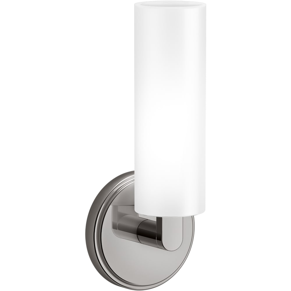 Crue 11" Tall Bathroom Sconce with Frosted Glass Shade