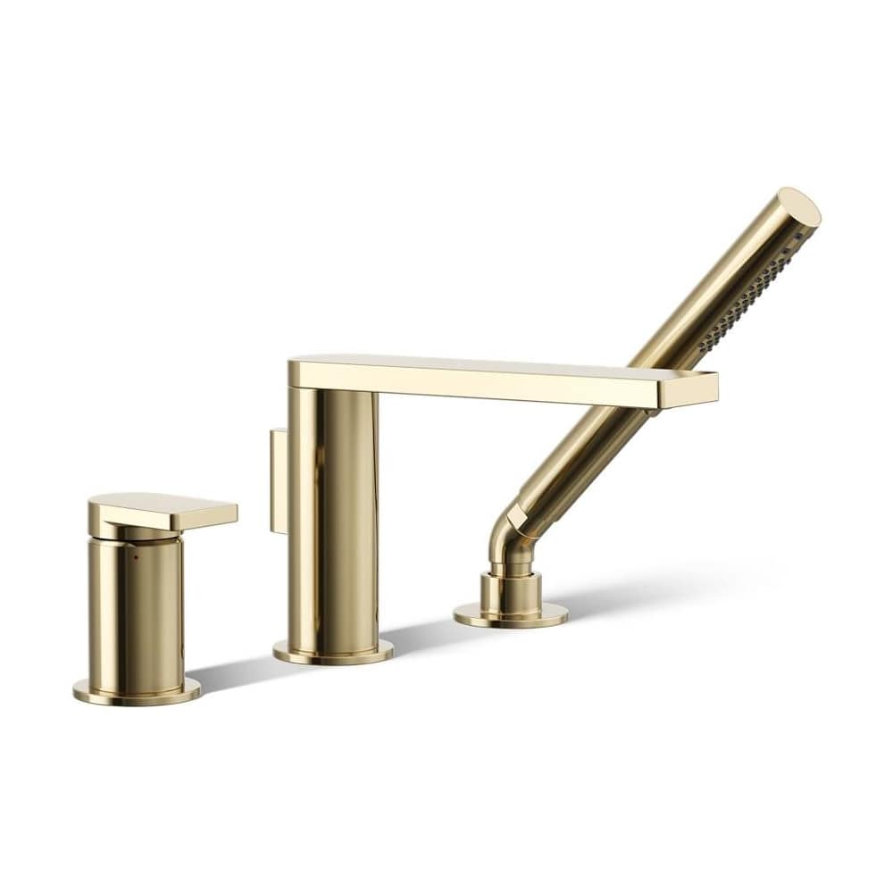 Composed Deck Mounted Roman Tub Filler with Built-In Diverter - Includes Hand Shower