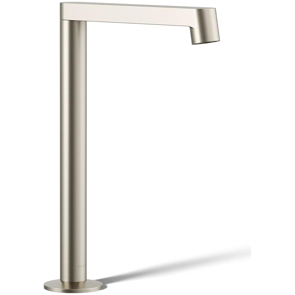 Components 1.2 GPM Vessel Widespread Bathroom Faucet with Row Design Spout and Drain Assembly - Less Handles