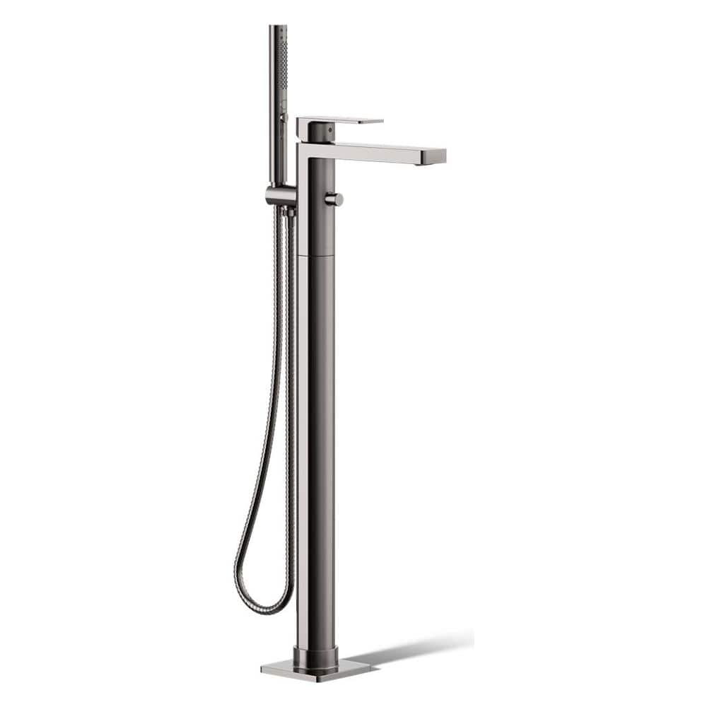 Parallel Floor Mounted Tub Filler - Includes Hand Shower