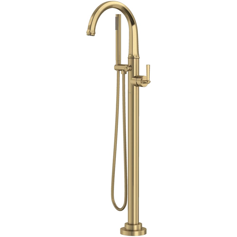 Modelle Floor Mounted Tub Filler with Built-In Diverter - Includes Hand Shower
