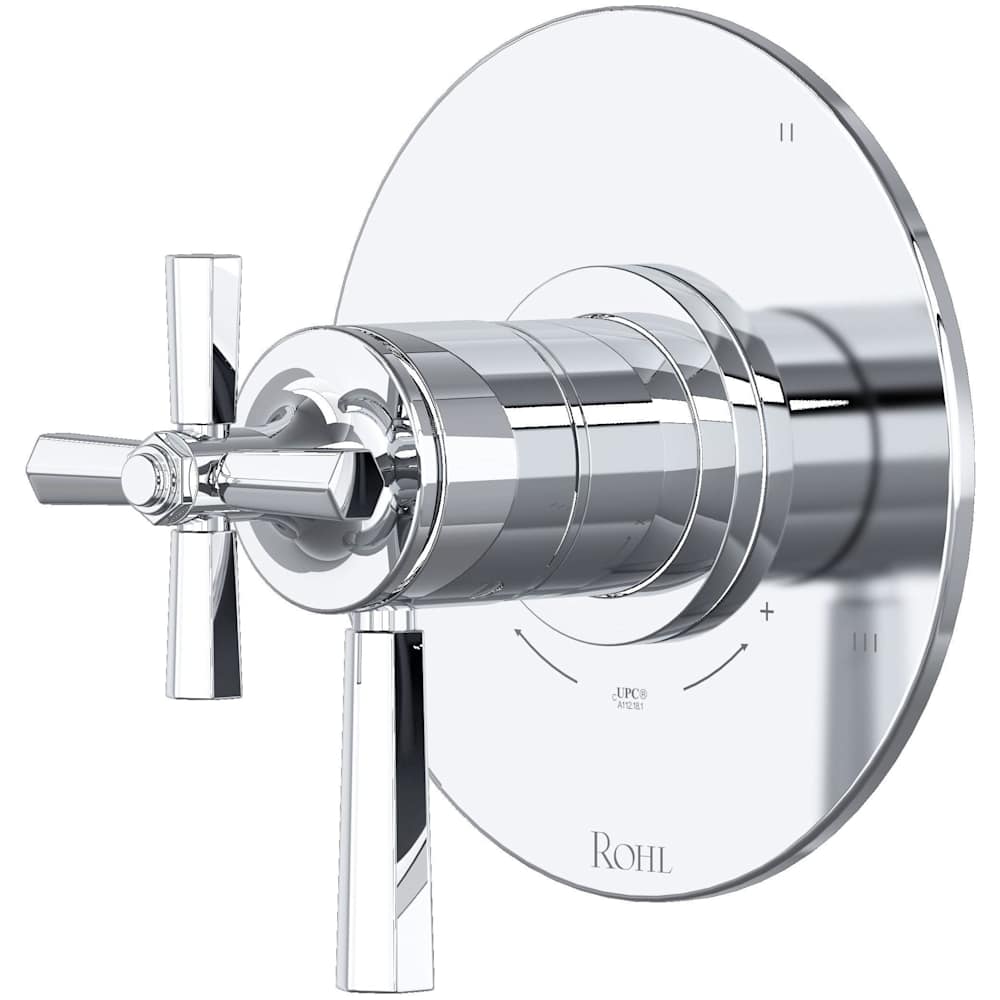Modelle Three Independent, Two Shared Function Thermostatic Valve Trim Only with Single Lever Handle and Integrated Diverter - Less Rough In