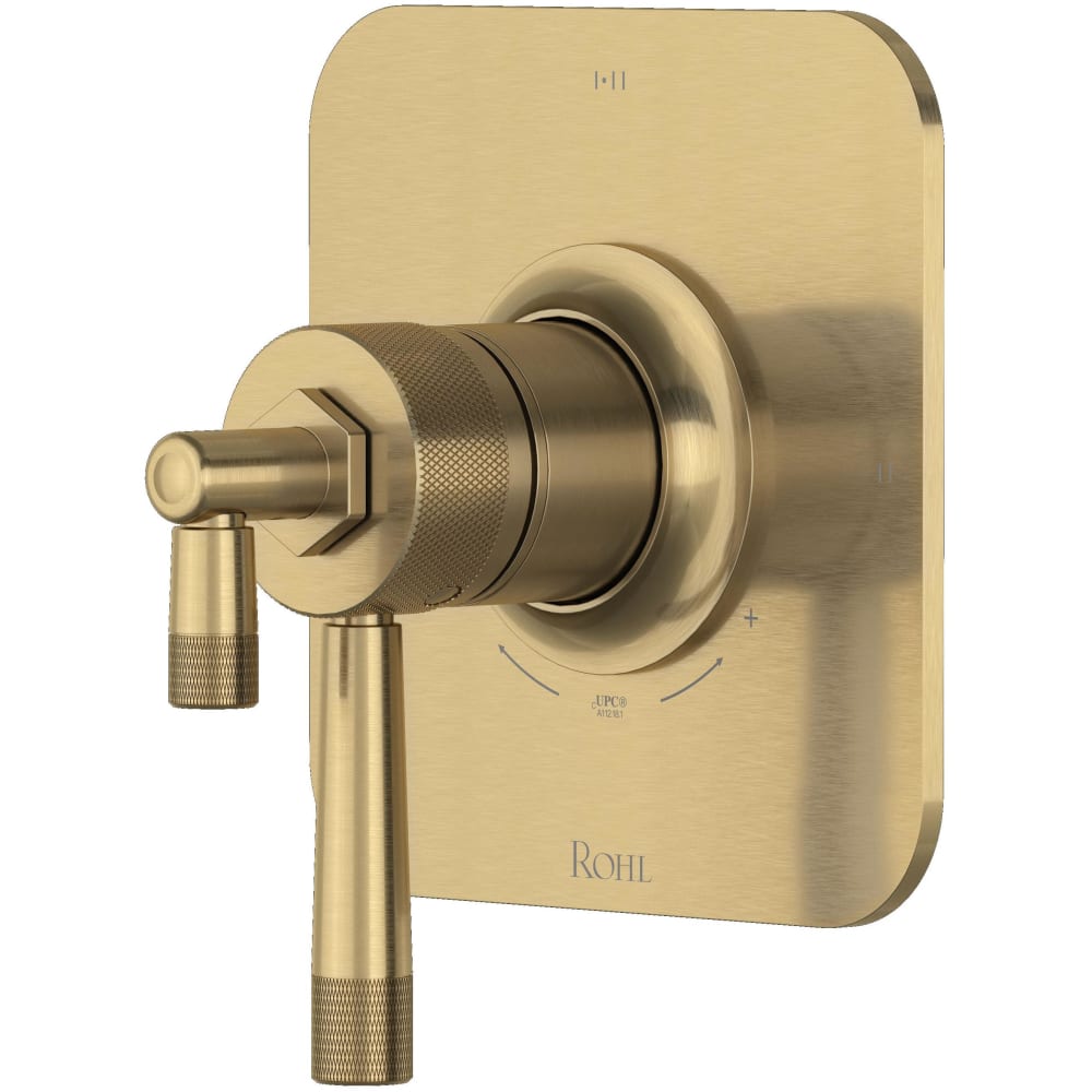 Graceline Two Independent and One Shared Function Thermostatic Valve Trim Only with Single Lever Handle, Integrated Diverter, and Volume Control - Less Rough In