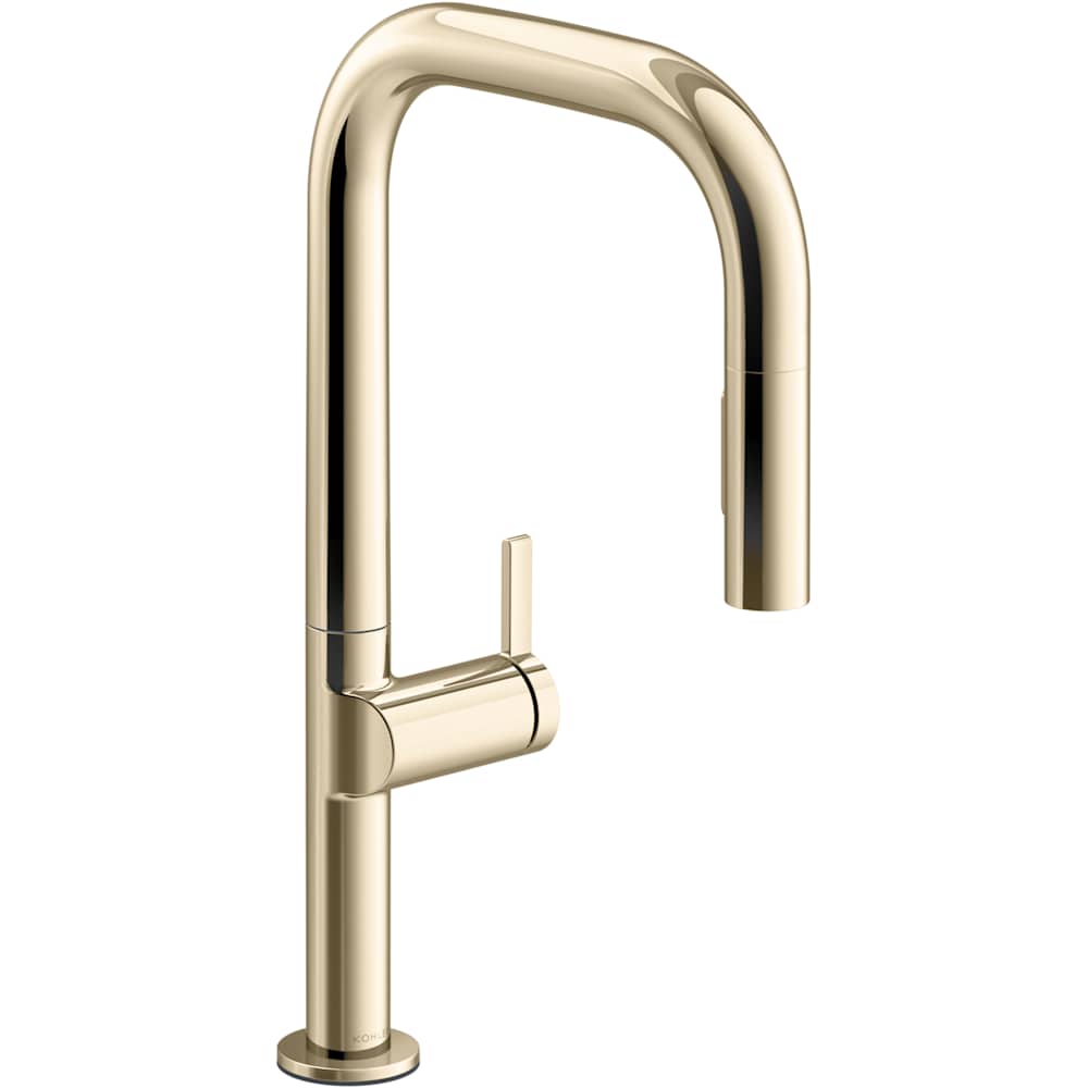 Components 1.5 GPM Single Hole Touchless Pull Down Kitchen Faucet with Angled High-Arch Spout, Response, Sweep, MasterClean, and DockNetik Technologies