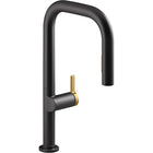 Matte Black / Brushed Moderne Brass