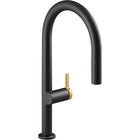 Matte Black / Brushed Moderne Brass