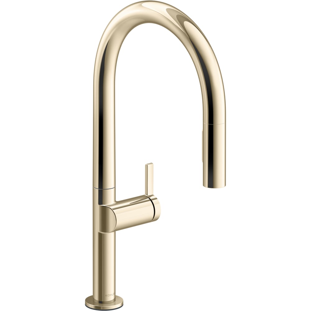 Components 1.5 GPM Single Hole Pull Down Kitchen Faucet with Two Function Sprayhead Featuring DockNetik, ProMotion, and MasterClean Technologies