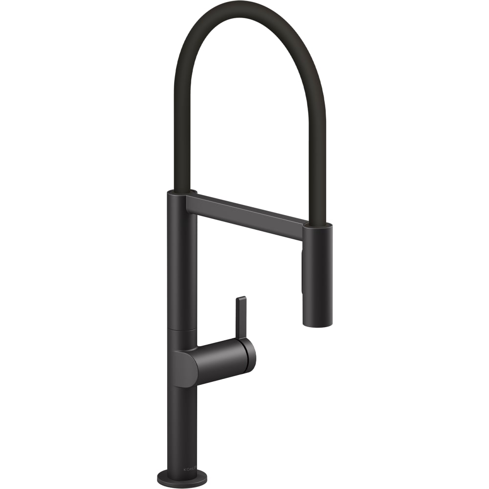 Components 1.5 GPM Single Hole Pre-Rinse Pull Down Semi-Professional Kitchen Faucet with Two Function MasterClean Sprayhead, DockNetik and Sweep Spray