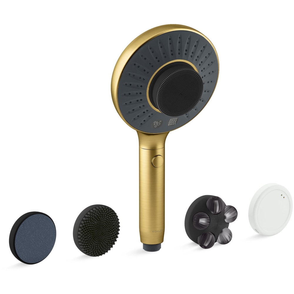 SpaViva 1.75 GPM Multi Function Hand Shower with Katalyst Air-Induction and MicroBubble Spray Technologies - Includes All-In-One Cleansing Device