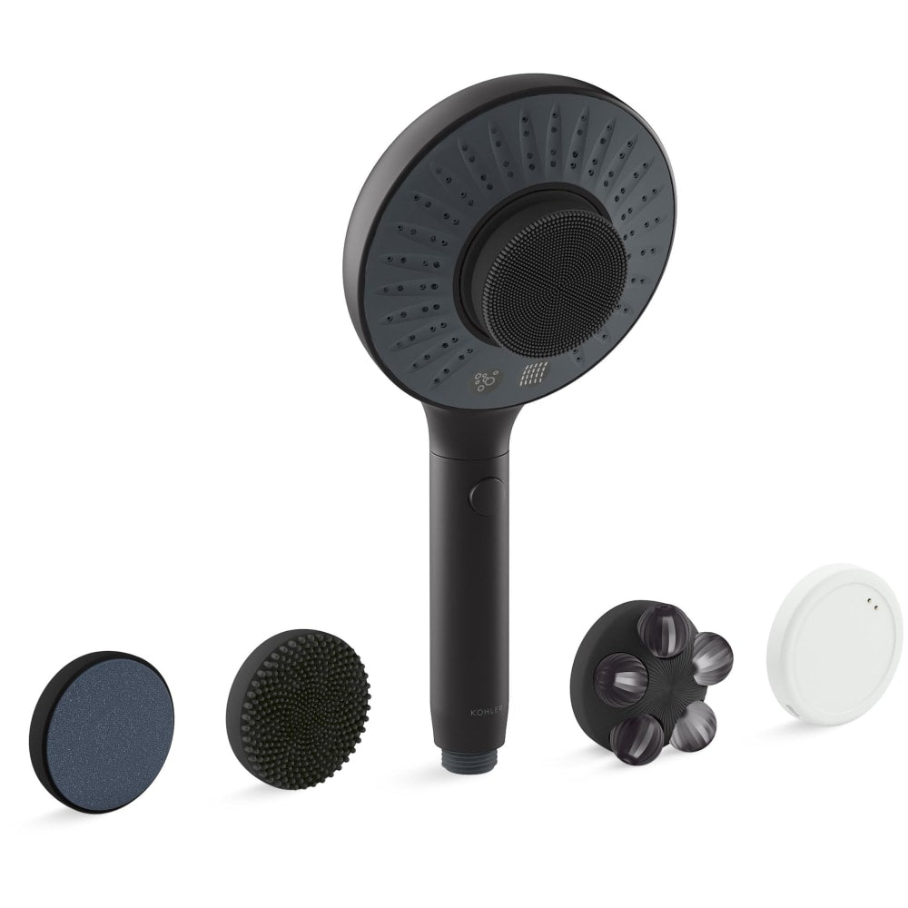 SpaViva 2.5 GPM Multi Function Hand Shower with Katalyst Air-Induction and MicroBubble Spray Technologies - Includes All-In-One Cleansing Device