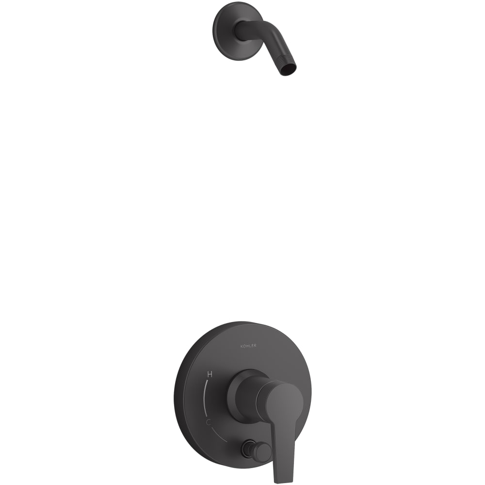 Pitch Rite-Temp Shower Trim Package with Integrated Diverter - Less Shower Head