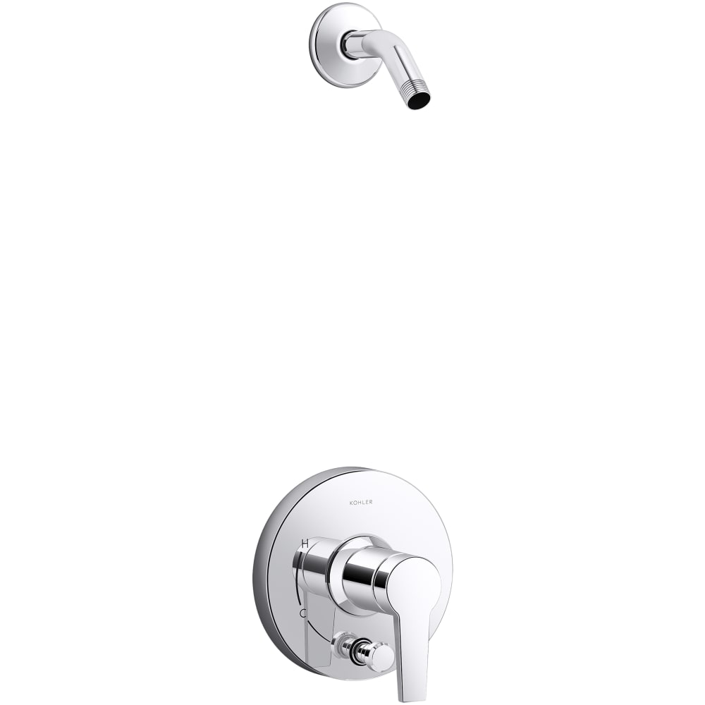 Pitch Rite-Temp Shower Trim Package with Integrated Diverter - Less Shower Head