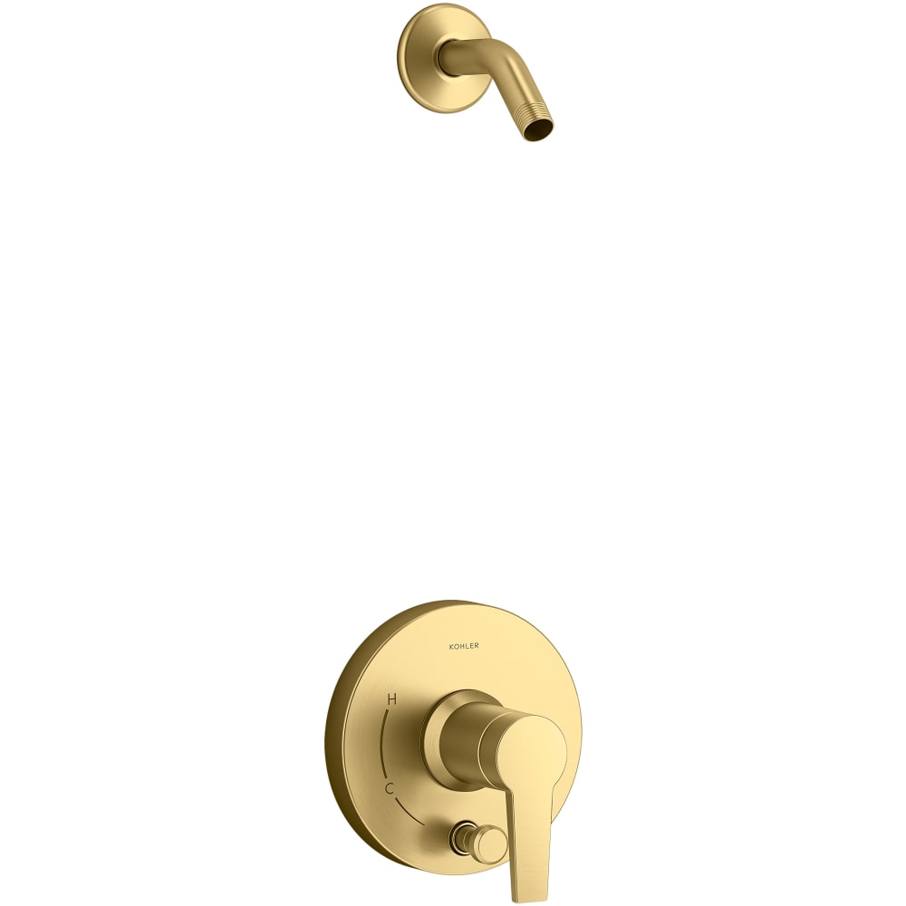 Pitch Rite-Temp Shower Trim Package with Integrated Diverter - Less Shower Head