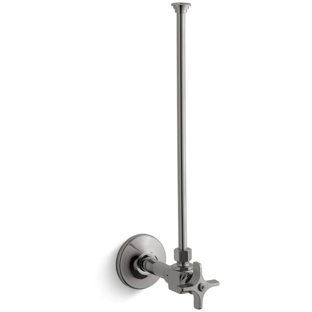 3/8" NPT Angle Supply with Stop and Annealed Vertical Tube