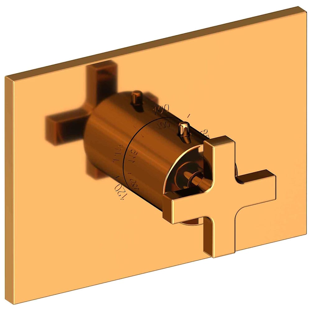 Secant Thermostatic Valve Trim Only with Single Cross Handle and Diverter Functionality - Less Rough In