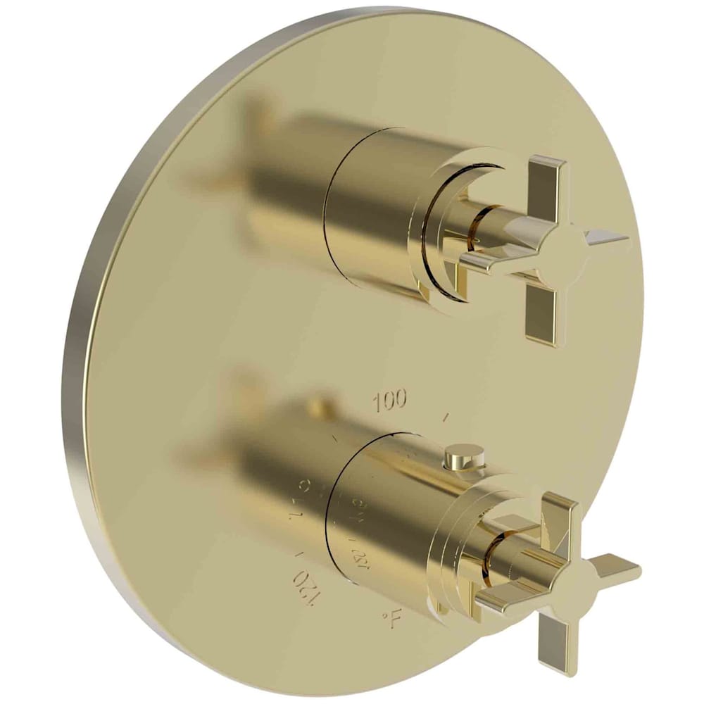 Tolmin Thermostatic Valve Trim Only with 2 Cross Handles - Less Rough In