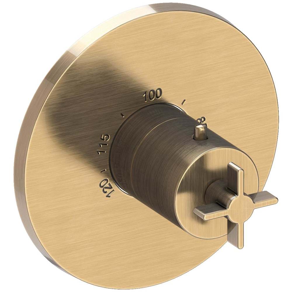 Tolmin Thermostatic Valve Trim Only with 1 Cross Handles - Less Rough In
