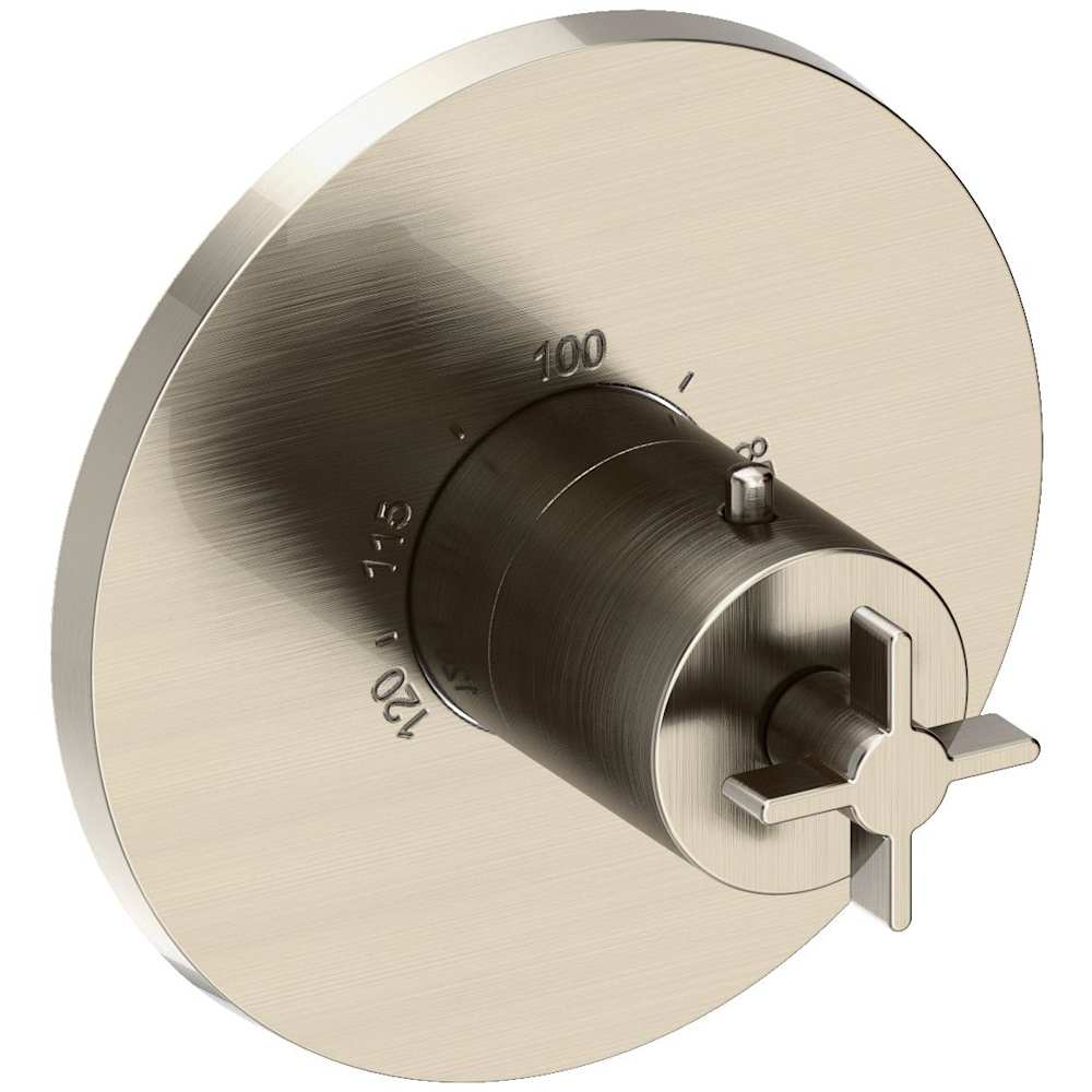 Tolmin Thermostatic Valve Trim Only with 1 Cross Handles - Less Rough In
