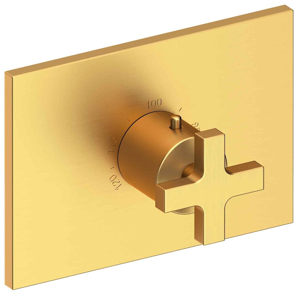Secant Thermostatic Valve Trim Only with Single Cross Handle and Diverter Functionality - Less Rough In