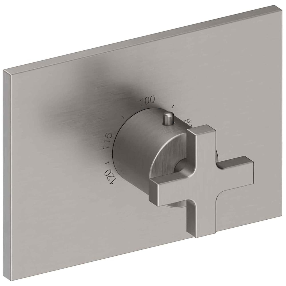 Secant Thermostatic Valve Trim Only with Single Cross Handle and Diverter Functionality - Less Rough In