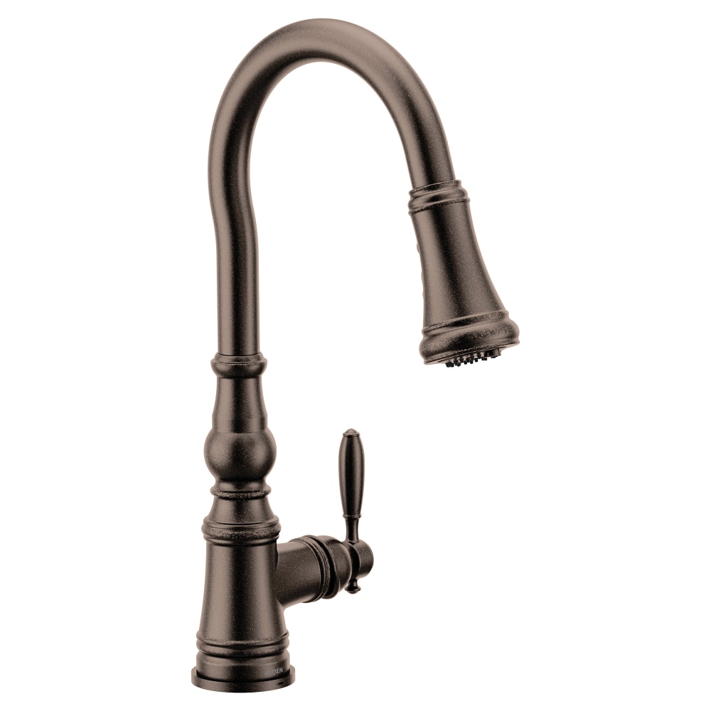 Moen Weymouth 1.5 GPM Single Hole Pull Down Kitchen Faucet Oil Rubbed Bronze