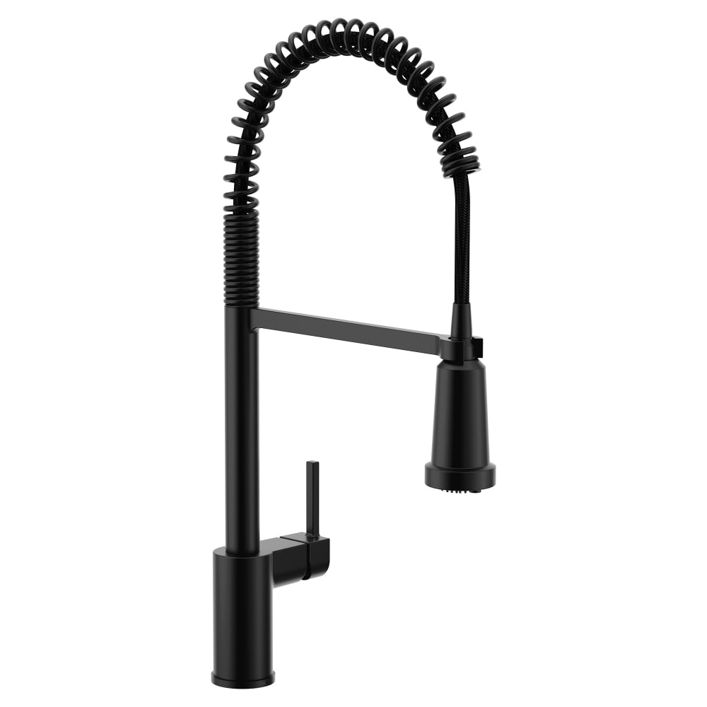 Moen Align 1.5 GPM Single Hole Pre-Rinse Pull Down Kitchen Faucet Matte Black