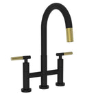 Flat Black / Satin Brass