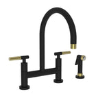 Flat Black / Satin Brass