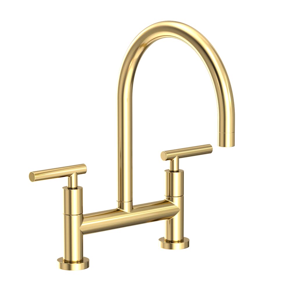 East Linear 1.8 GPM Widespread Bridge Kitchen Faucet with Lever Handles