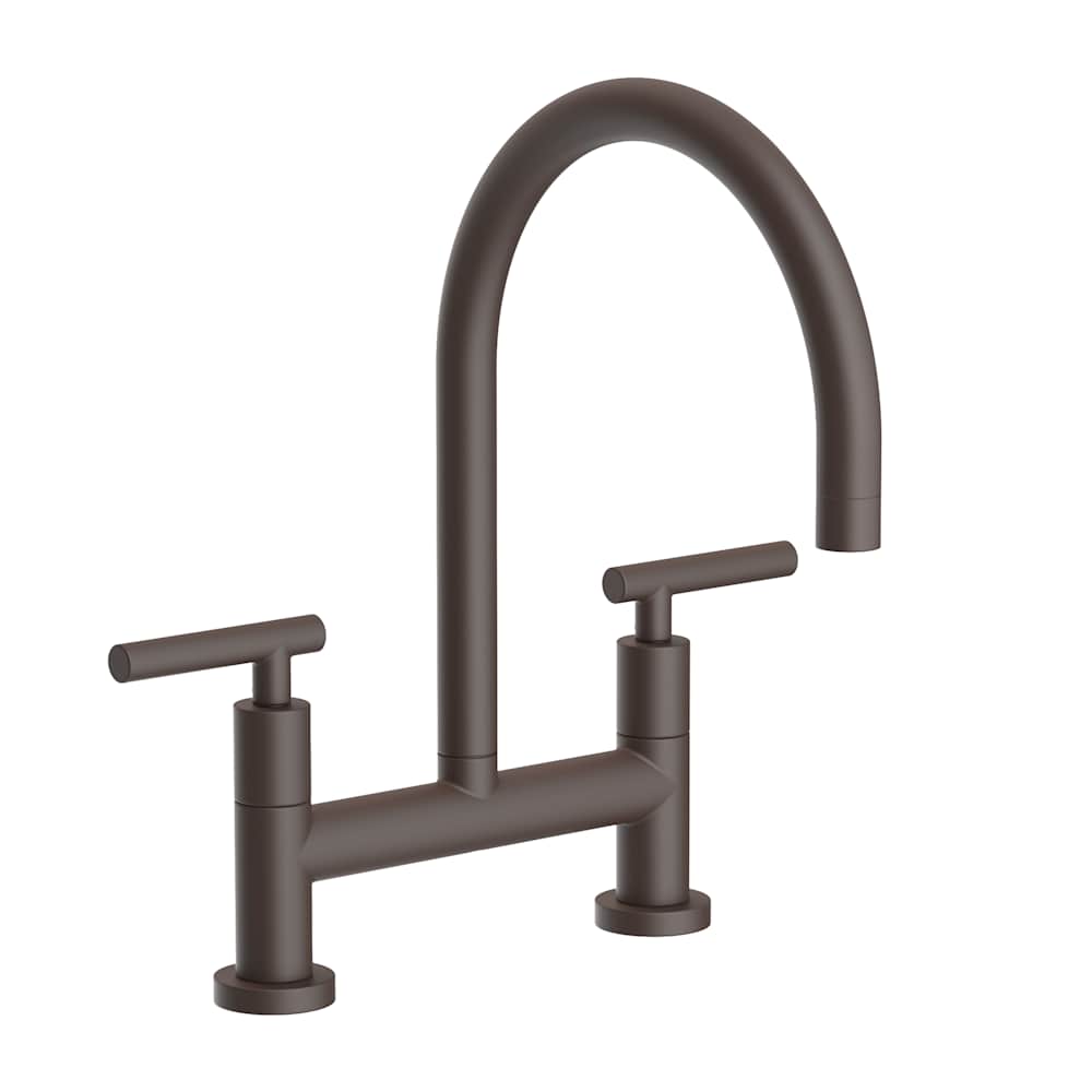 East Linear 1.8 GPM Widespread Bridge Kitchen Faucet with Lever Handles