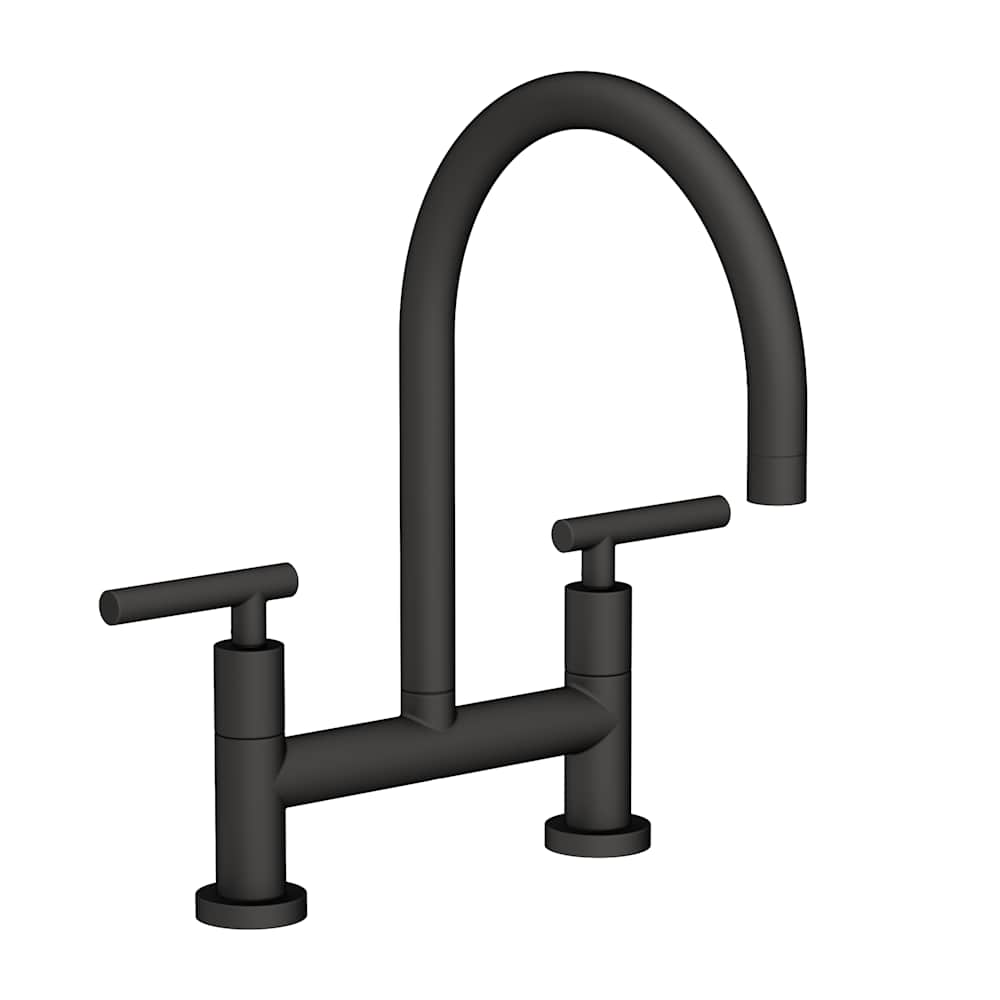 East Linear 1.8 GPM Widespread Bridge Kitchen Faucet with Lever Handles