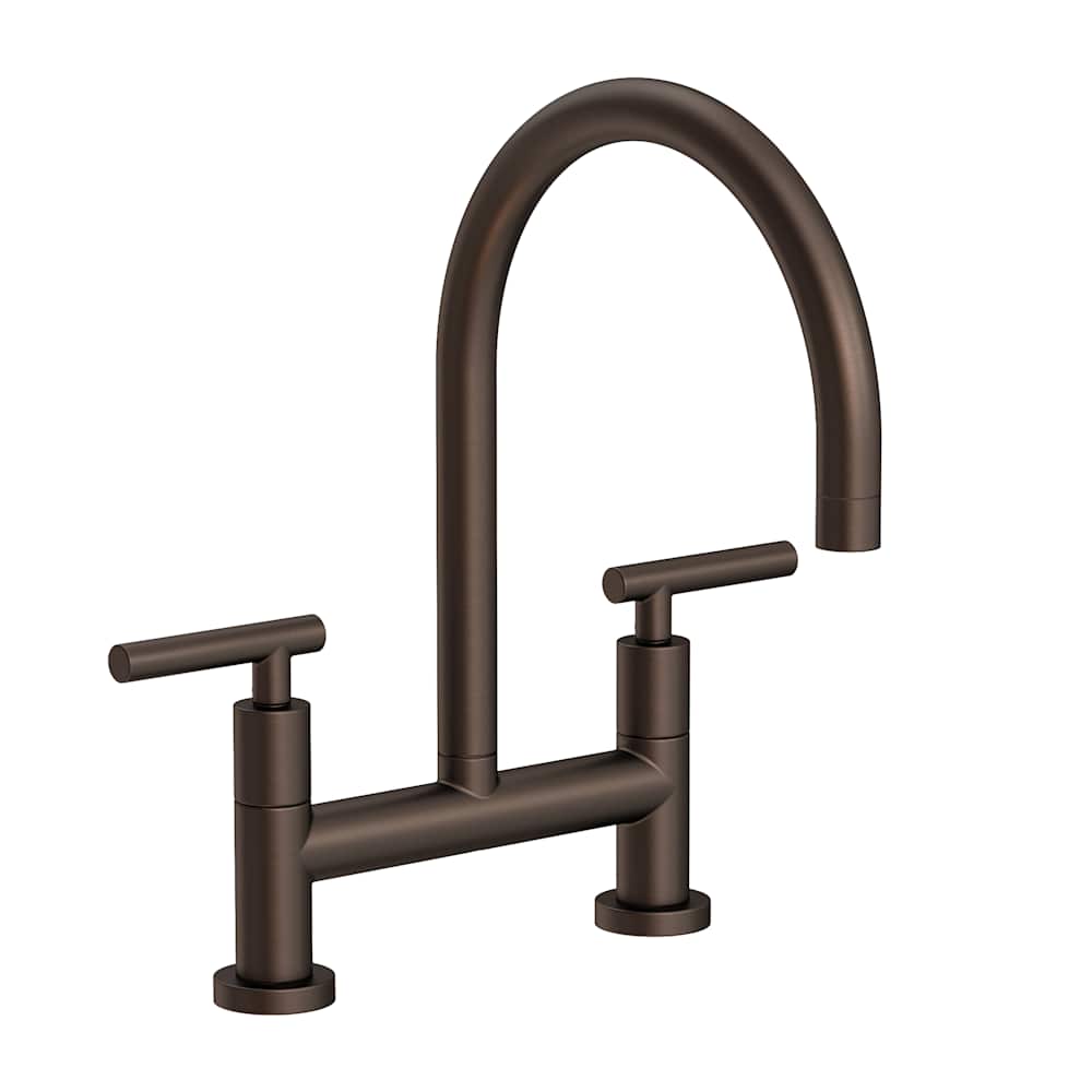 East Linear 1.8 GPM Widespread Bridge Kitchen Faucet with Lever Handles