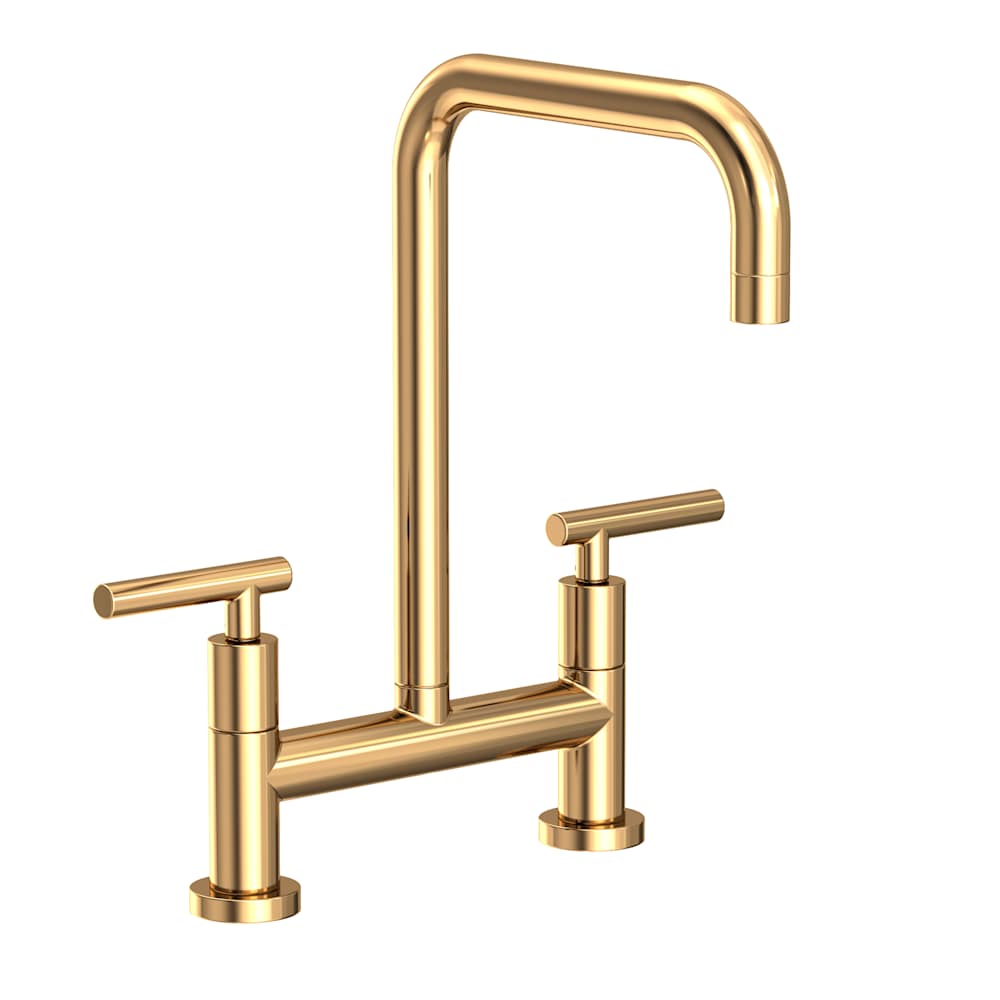 East Square 1.8 GPM Widespread Bridge Kitchen Faucet with Lever Handles
