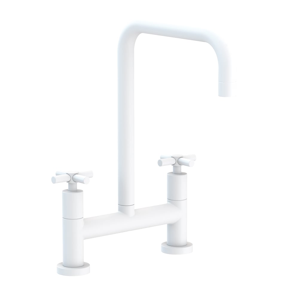 East Square 1.8 GPM Widespread Bridge Kitchen Faucet with Cross Handles
