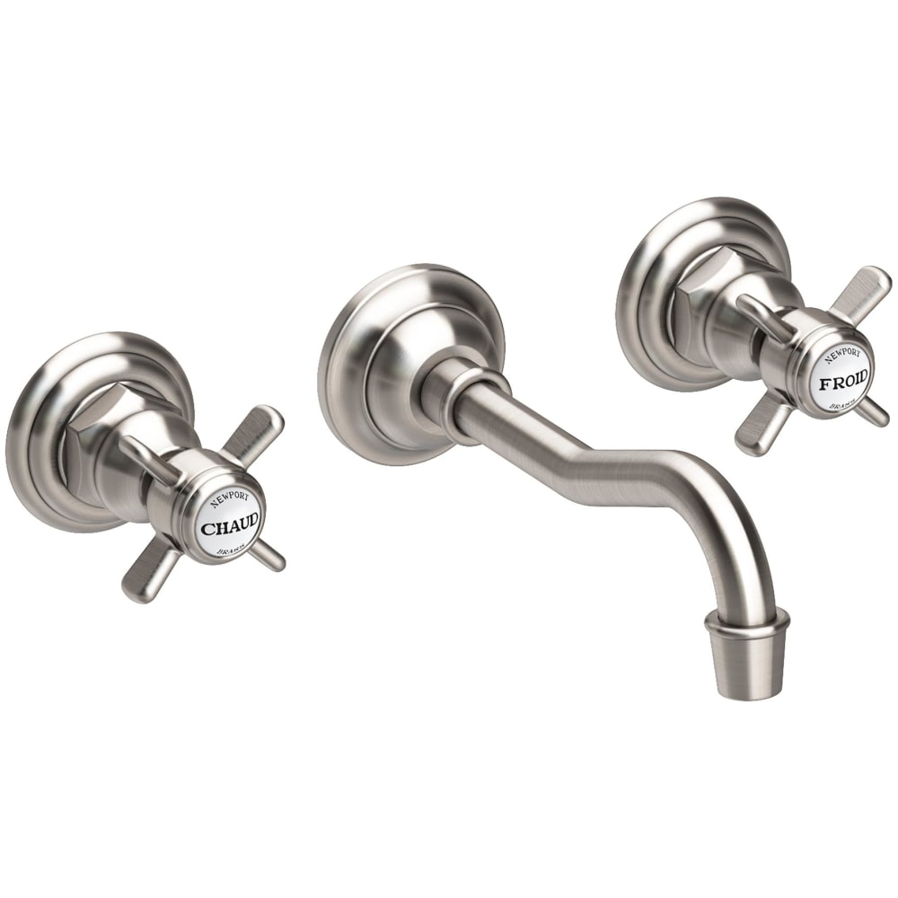 Fairfield 1.2 GPM Wall Mounted Widespread Bathroom Faucet