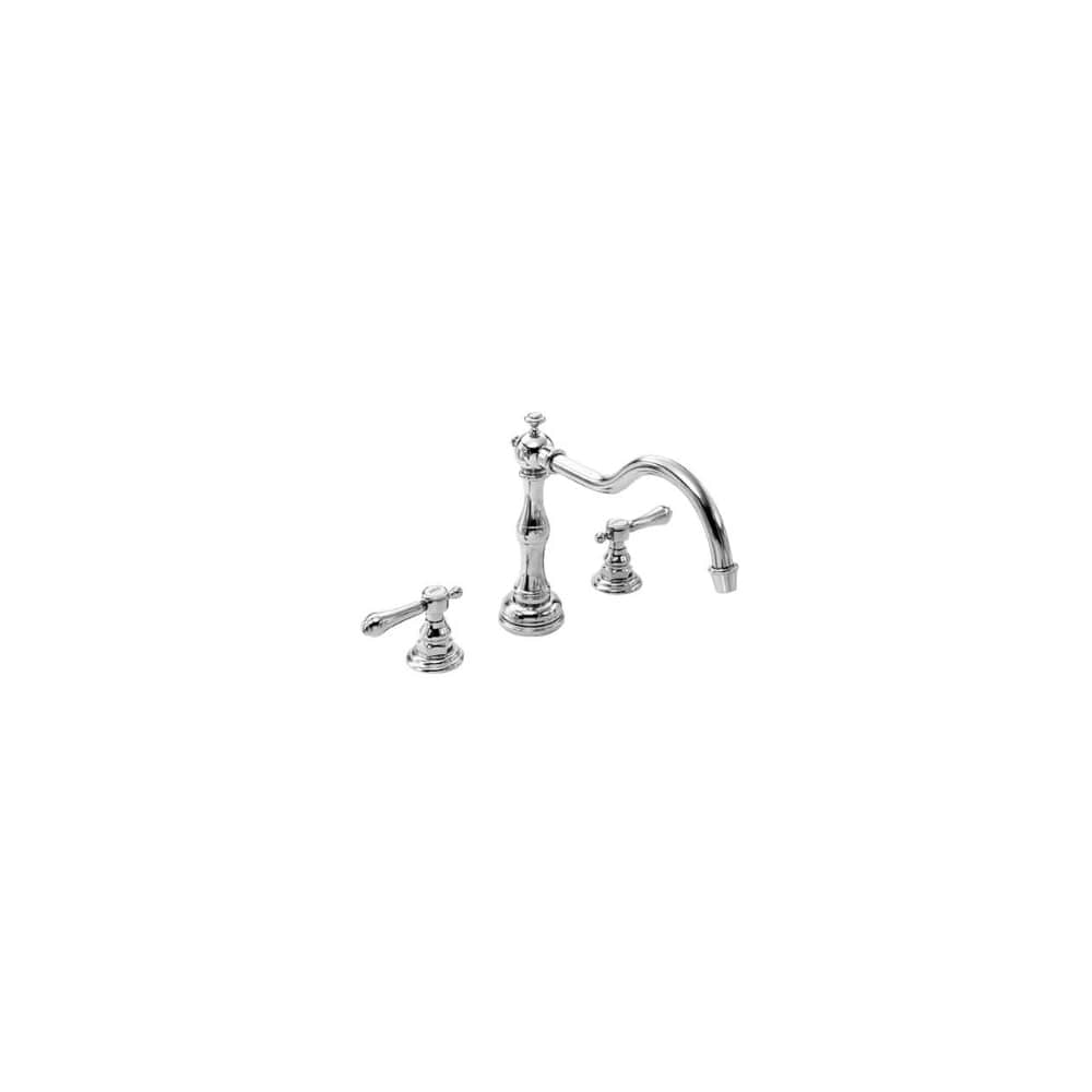 Chesterfield Double Handle Deck Mounted Roman Tub Filler with Metal Lever Handles